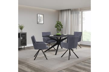 Dakona Matbord Rectangulär 160x90 cm - Svart - Möbler - Bord & matgrupp - Matbord & köksbord