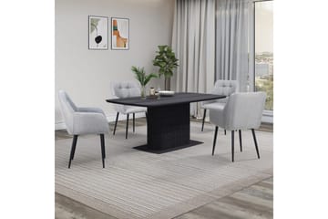 Daleton Matbord Rectangulär 160x90 cm - Svart - Möbler - Bord & matgrupp - Matbord & köksbord