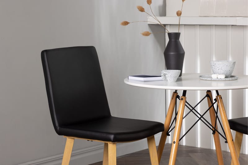 Danburi Matgrupp 60 cm Rund med 2 Today stolar - Svart - Möbler - Bord & matgrupp - Matgrupp
