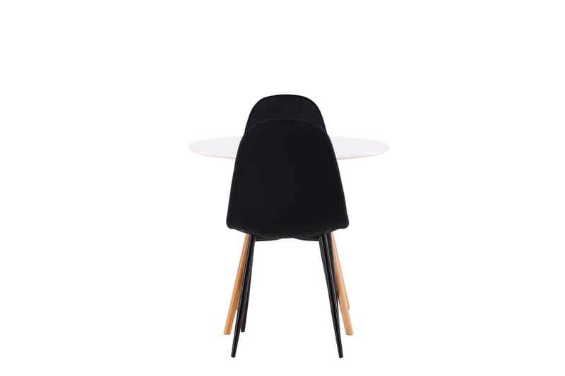 Danburi Matgrupp 60 cm Rund med 2 Polar stolar - Svart - Möbler - Bord & matgrupp - Matgrupp
