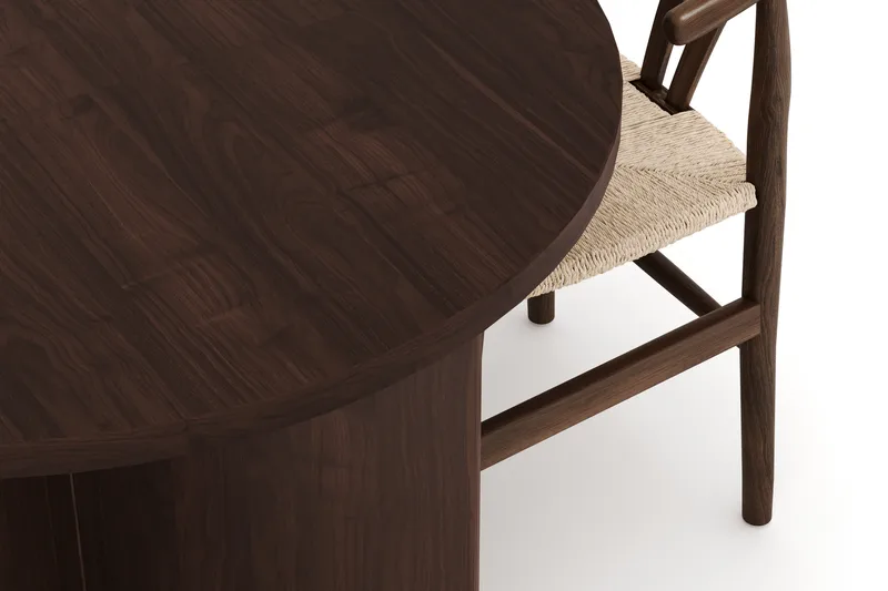 Dano Matbord 180 cm med 4 Dastoori Matstolar - Valnöt - Möbler - Bord & matgrupp - Matgrupp