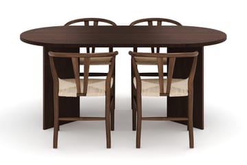 Dano Matbord 180 cm med 4 Dezuid Matstolar - Valnöt - Möbler - Bord & matgrupp - Matgrupp