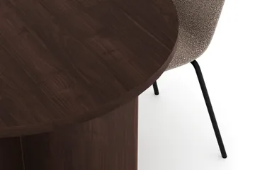 Dano Matbord 180 cm  med 4 Katy Matstolar - Valnöt / Greige - Möbler - Bord & matgrupp - Matgrupp