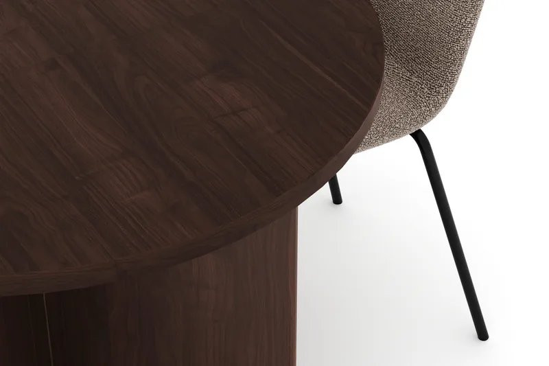 Dano Matbord 180 cm  med 4 Katy Matstolar - Valnöt / Greige - Möbler - Bord & matgrupp - Matgrupp