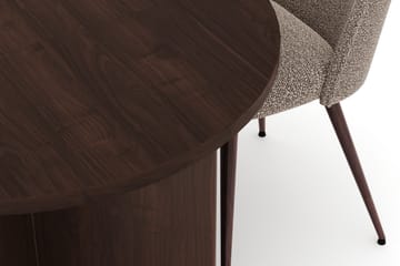 Dano Matbord 180 cm med 4 Naira Plus Matstolar - Valnöt / Greige - Möbler - Bord & matgrupp - Matgrupp