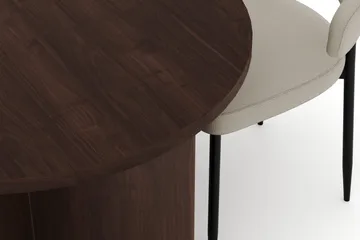 Dano Matbord 180 cm  med 4 Sawako Matstolar - Valnöt / Beige - Möbler - Bord & matgrupp - Matgrupp