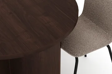 Dano Matbord 180 cm  med 6 Katy Matstolar - Valnöt / Greige - Möbler - Bord & matgrupp - Matgrupp