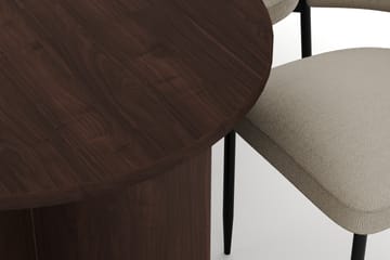 Dano Matbord 180 cm med 6 Sawako Matstolar - Valnöt / Beige - Möbler - Bord & matgrupp - Matgrupp