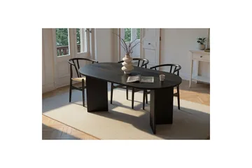 Dano Matbord 180 cm Oval - Natur/Svart - Möbler - Bord & matgrupp - Matbord & köksbord