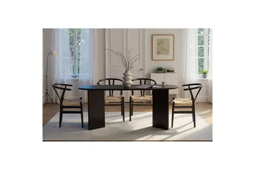 Dano Matbord 180 cm Oval - Natur/Svart - Möbler - Bord & matgrupp - Matbord & köksbord