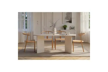 Dano Matbord 180 cm Oval - Natur/Vit - Möbler - Bord & matgrupp - Matbord & köksbord