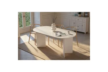 Dano Matbord 180 cm Oval - Natur/Vit - Möbler - Bord & matgrupp - Matbord & köksbord