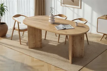 Dano Matbord 180 cm Oval - Safir Ek - Möbler - Bord & matgrupp - Matbord & köksbord