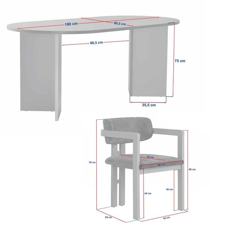 Dano Matbord- och stolset 180x75x90 cm 5 delar - Milano Valnöt, Mörk valnöt, Brun - Möbler - Bord & matgrupp - Matgrupp
