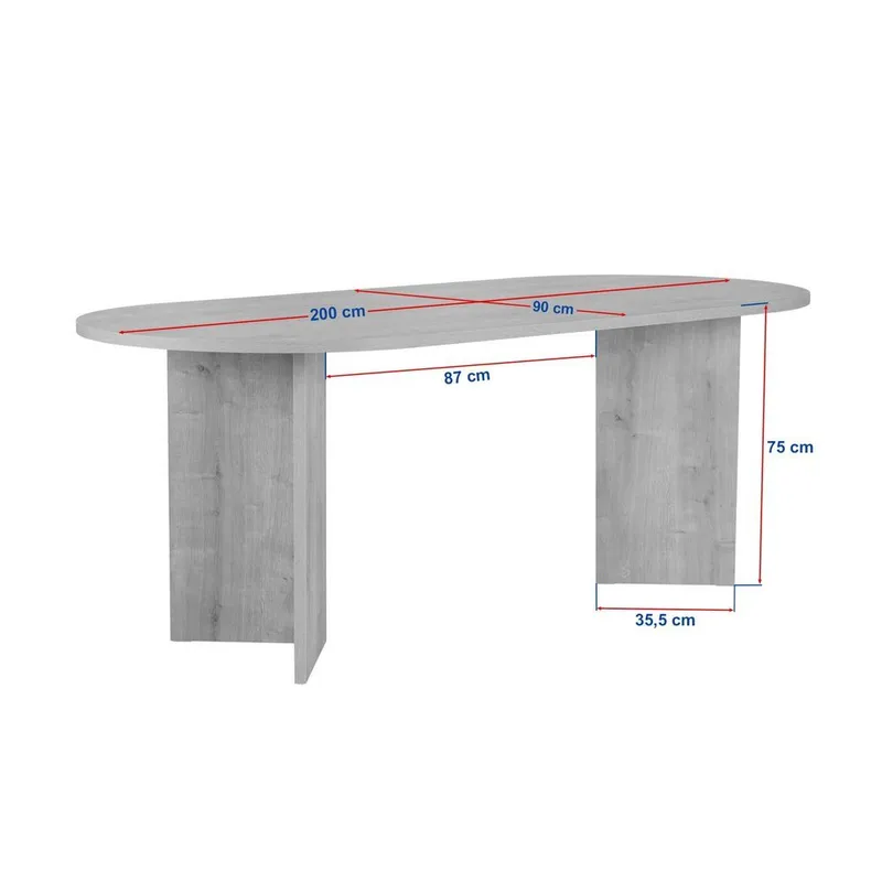 Dano Matbord Oval 200 cm - Brun - Möbler - Bord & matgrupp - Matbord & köksbord