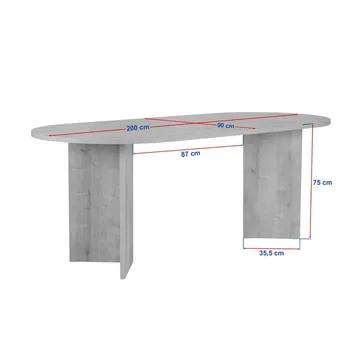 Dano Matbord Oval 200 cm - Brun - Möbler - Bord & matgrupp - Matbord & köksbord