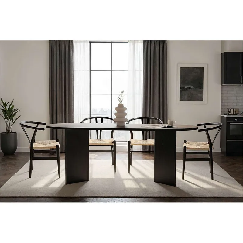 Dano Matbord Oval 200 cm - Svart - Möbler - Bord & matgrupp - Matbord & köksbord