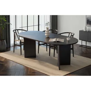 Dano Matbord Oval 200 cm - Svart - Möbler - Bord & matgrupp - Matbord & köksbord