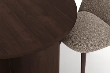 Dano Oval Matgrupp 180 cm – Matbord med 6 Nibe Plus Matstolar med Trä- och Valnötsutseende - Brun|Greige - Möbler - Bord & matgrupp - Matgrupp