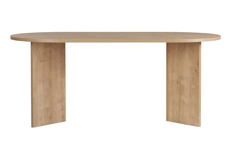Dano Ovalt Matbord 180x90 cm med Trä- och Ekutseende - Beige - Möbler - Bord & matgrupp - Matbord & köksbord
