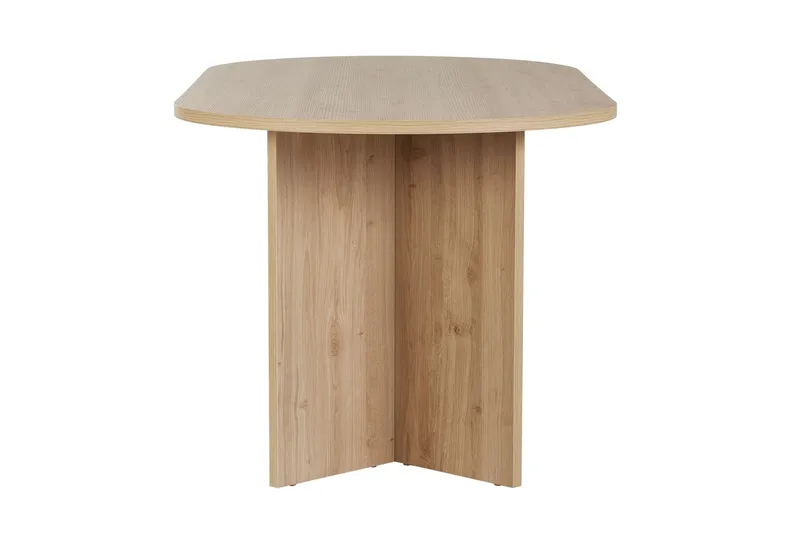 Dano Ovalt Matbord 180x90 cm med Trä- och Ekutseende - Beige - Möbler - Bord & matgrupp - Matbord & köksbord