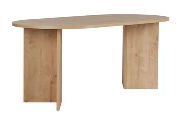 Dano Ovalt Matbord 180x90 cm med Trä- och Ekutseende - Beige - Möbler - Bord & matgrupp - Matbord & köksbord