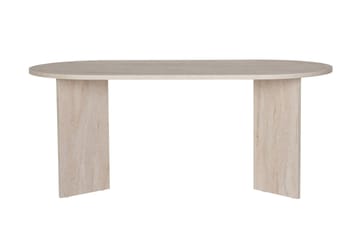 Dano Ovalt Matbord 180x90 cm med Travertinutseende - Beige - Möbler - Bord & matgrupp - Matbord & köksbord