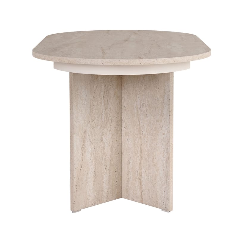 Dano Utdragbart Matbord 160 cm Oval - Travertin - Möbler - Bord & matgrupp - Matbord & köksbord