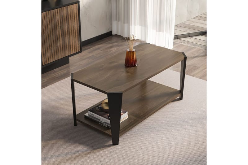 Dargaville Soffbord 91 cm - Valnöt/Svart - Möbler - Bord & matgrupp - Soffbord