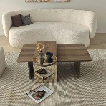 Dasina Soffbord 105 cm - Bronzie Och Valnöt - Möbler - Bord & matgrupp - Soffbord