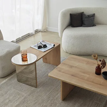 Dasina Soffbord 105 cm - Bronzie/Safir Ek - Möbler - Bord & matgrupp - Soffbord