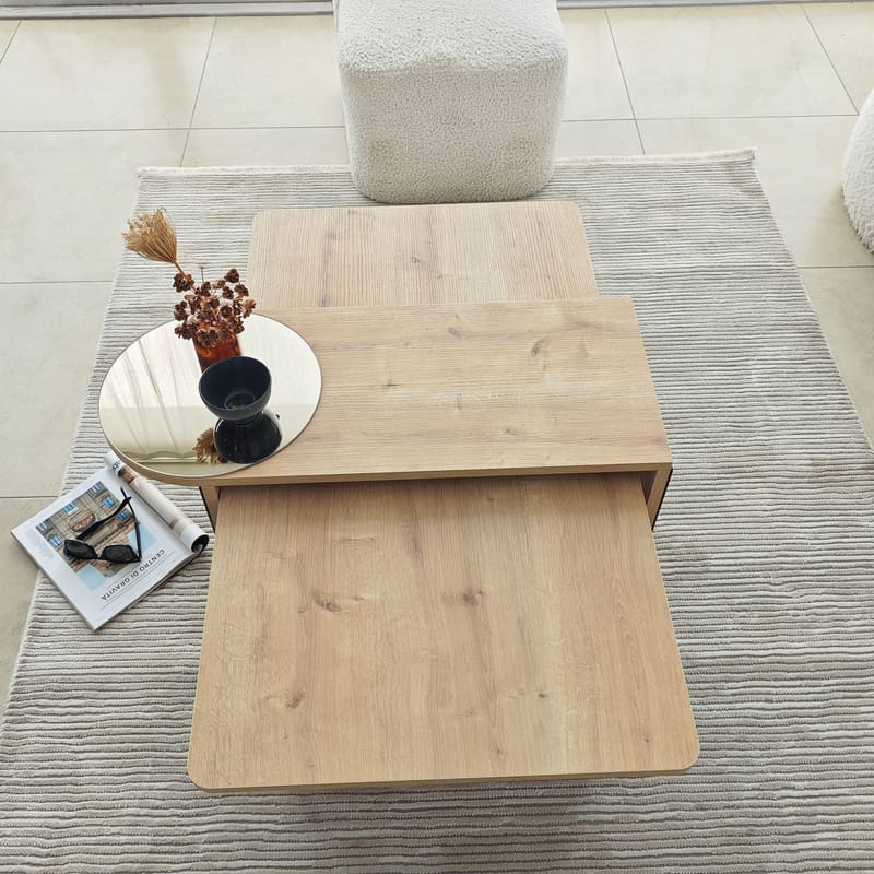 Dasina Soffbord 105 cm - Bronzie/Safir Ek - Möbler - Bord & matgrupp - Soffbord