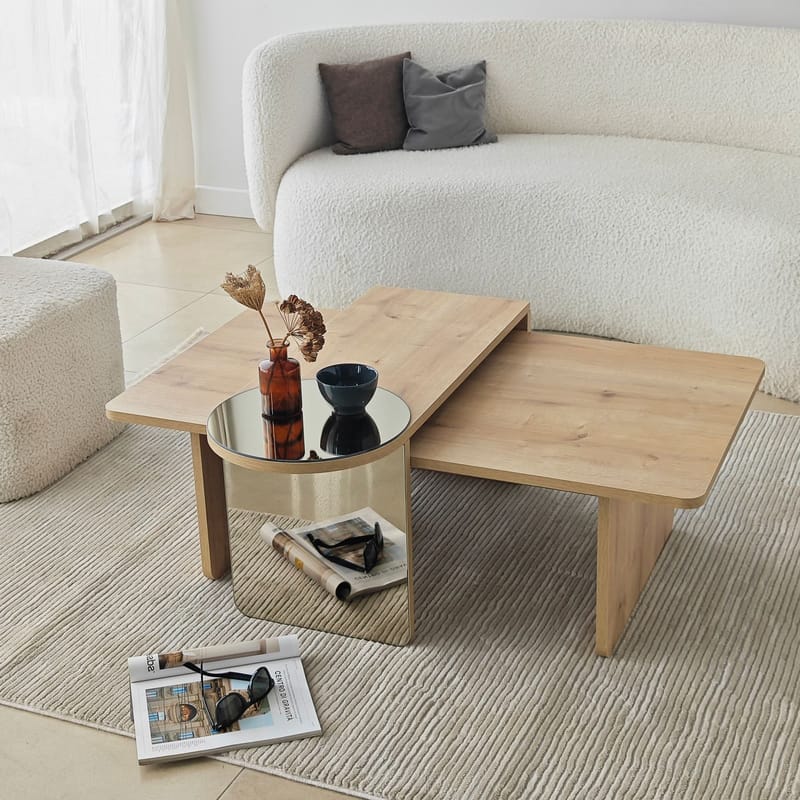 Dasina Soffbord 105 cm - Bronzie/Safir Ek - Möbler - Bord & matgrupp - Soffbord