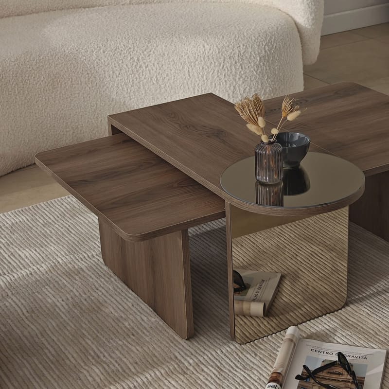 Dasina Soffbord 105 cm - Bronzie/Valnöt - Möbler - Bord & matgrupp - Soffbord