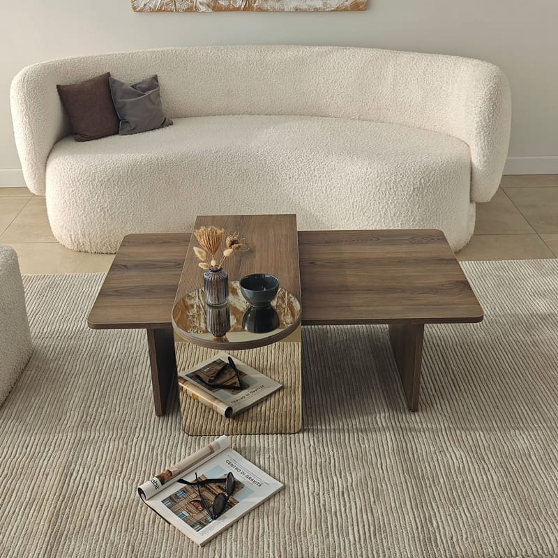 Dasina Soffbord 105 cm - Bronzie/Valnöt - Möbler - Bord & matgrupp - Soffbord