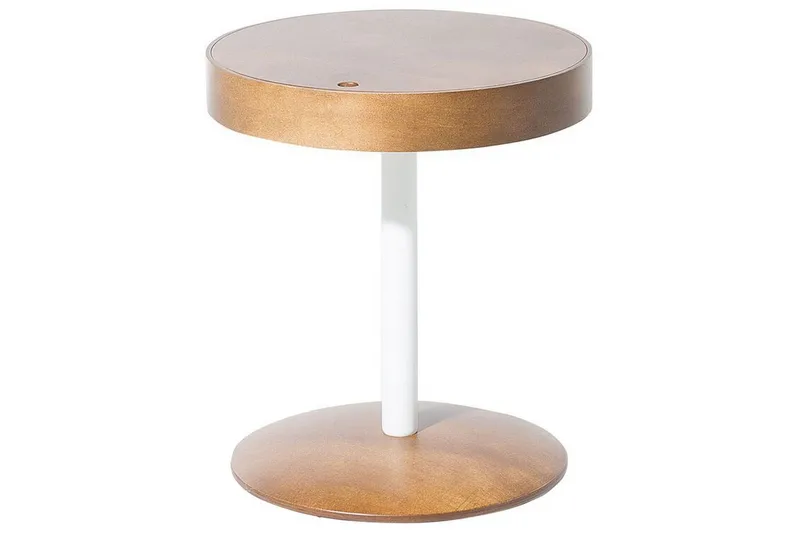 Debanhi Soffbord 40x45 cm, Mörkt trä/Vit