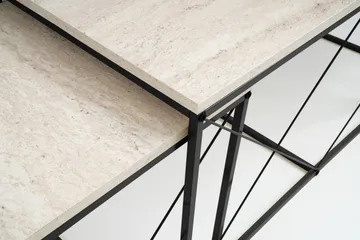 Defneia Soffbord 100 cm - Svart/Marmor - Möbler - Bord & matgrupp - Soffbord