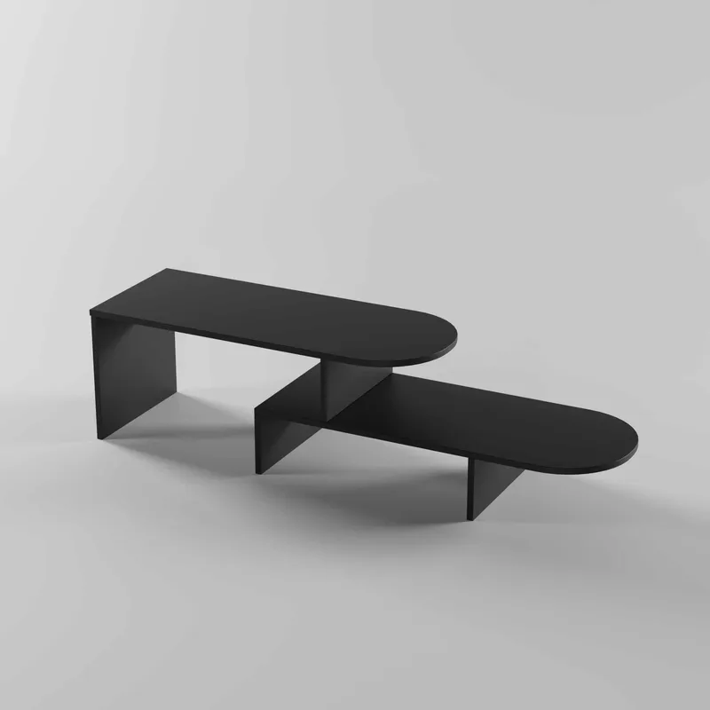 Deliones Soffbord 100 cm, Svart