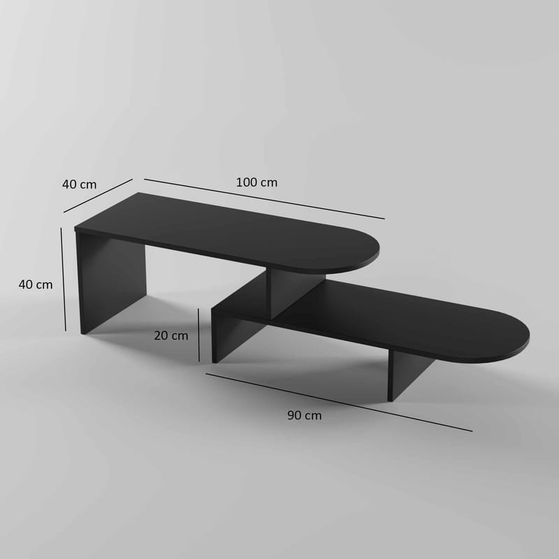 Deliones Soffbord 100 cm - Svart - Möbler - Bord & matgrupp - Soffbord