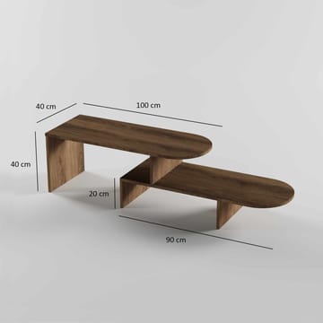 Deliones Soffbord 100 cm - Valnöt - Möbler - Bord & matgrupp - Soffbord