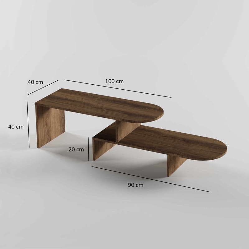 Deliones Soffbord 100 cm - Valnöt - Möbler - Bord & matgrupp - Soffbord