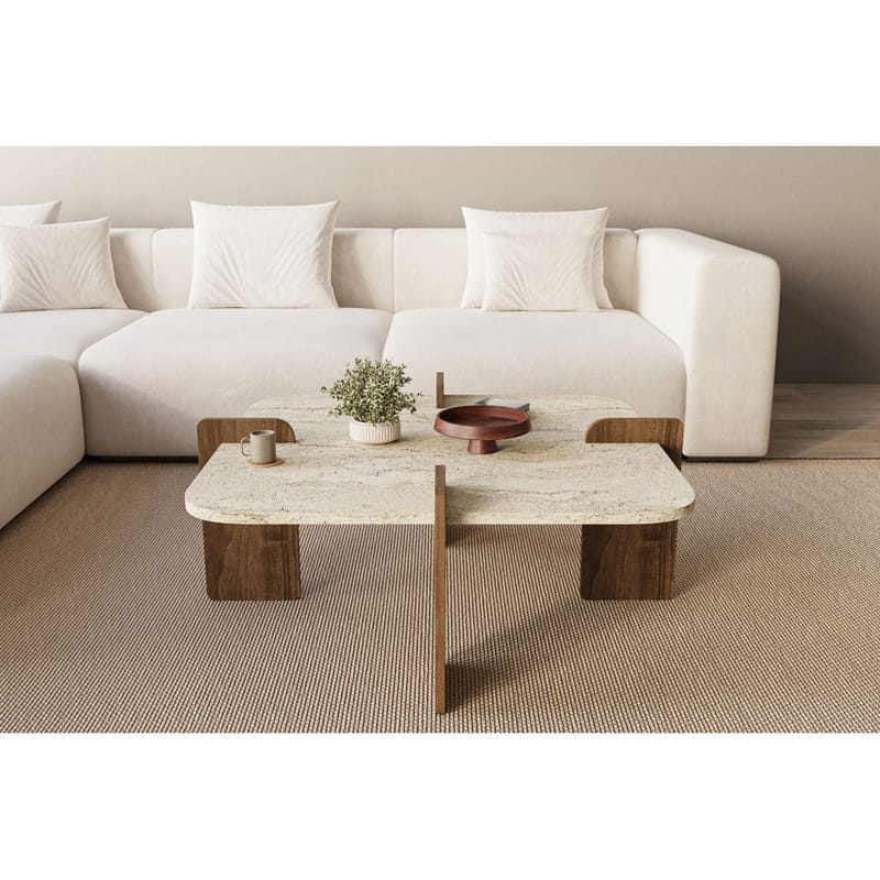 Denros Soffbord 90 cm - Brun/Mörkbrun - Möbler - Bord & matgrupp - Soffbord