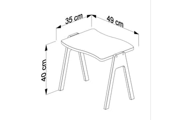 Derra Soffbord 49 cm - Mediumfärgat trä - Möbler - Bord & matgrupp - Soffbord