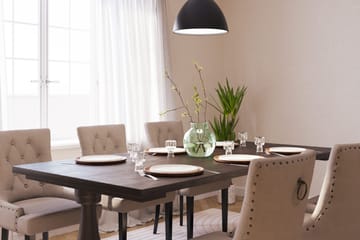 Dijon Matgrupp 200 cm med 6 Viktoria Matstol - 952430-6,704630-1 - Brun - Möbler - Bord & matgrupp - Matgrupp