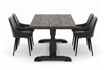 Dijon Matgrupp 200x100cm med 4 Alsarp Matstolar - Brun - Möbler - Bord & matgrupp - Matgrupp