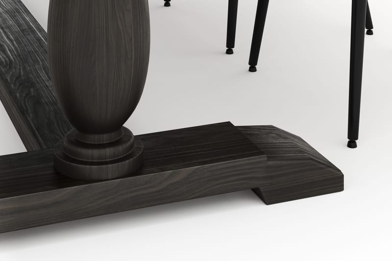 Dijon Matgrupp 200x100cm med 4 Alsarp Matstolar - Brun - Möbler - Bord & matgrupp - Matgrupp