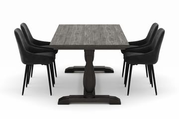 Dijon Matgrupp 200x100cm med 4 Alsarp Matstolar - Brun - Möbler - Bord & matgrupp - Matgrupp