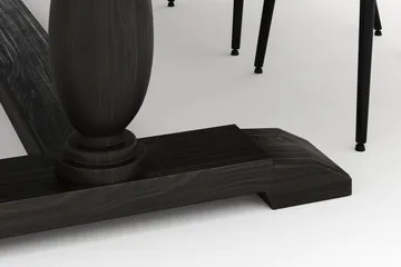 Dijon Matgrupp 200x100cm med 4 Alsarp Matstolar - Brun - Möbler - Bord & matgrupp - Matgrupp