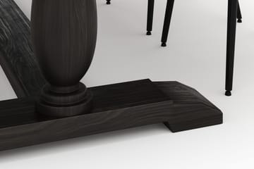 Dijon Matgrupp 200x100cm med 4 Alsarp Matstolar - Brun - Möbler - Bord & matgrupp - Matgrupp