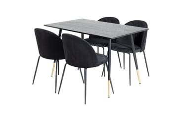 Dipp Matbord 120 cm med 4 Wrinkles Matstol - Möbler - Bord & matgrupp - Matgrupp